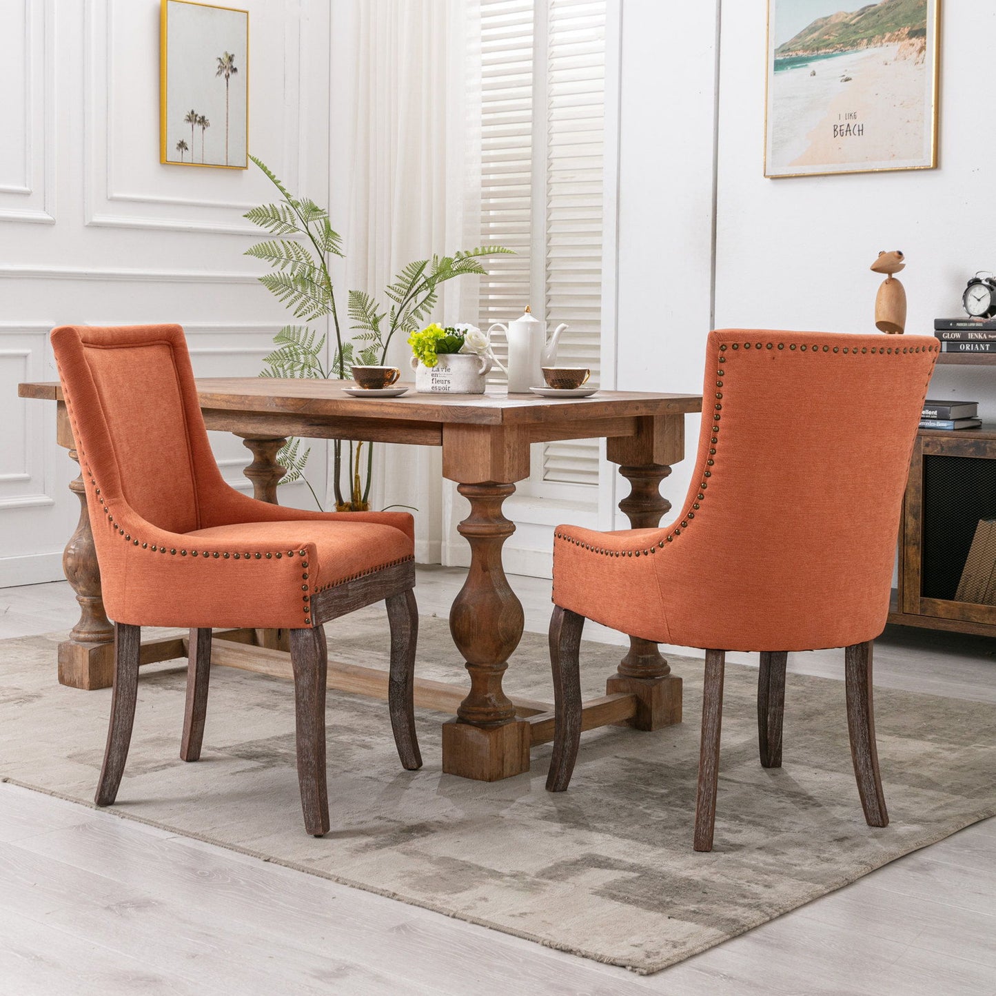 Ultra - Side Dining Chair, Nail Head (Set of 2)