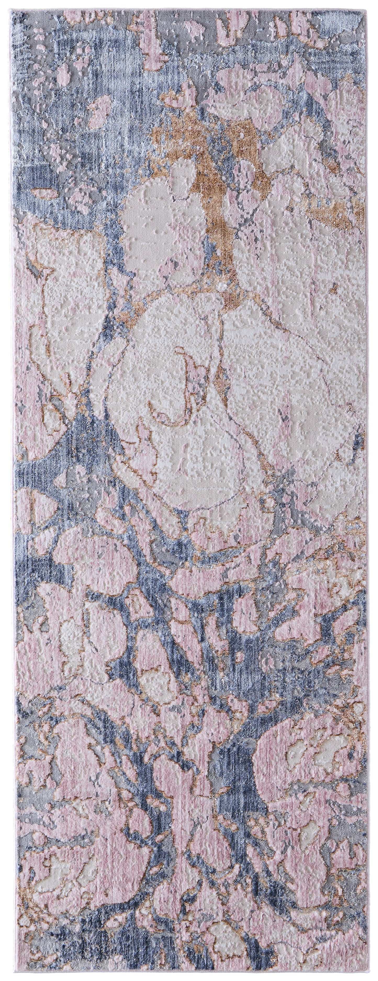 Laina Transitional Abstract, Tan/Blue