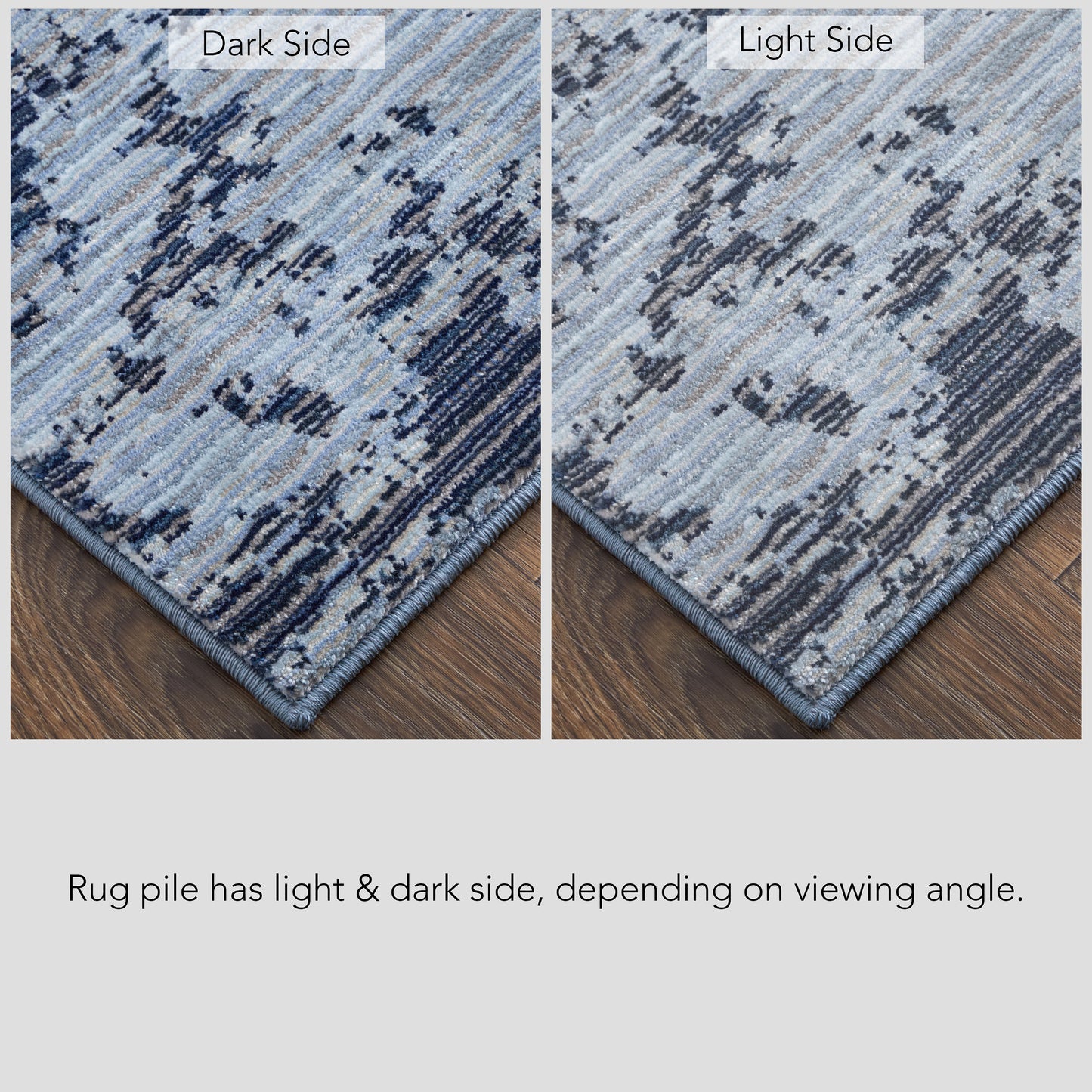 Sonora Modern Abstract, Blue/Black