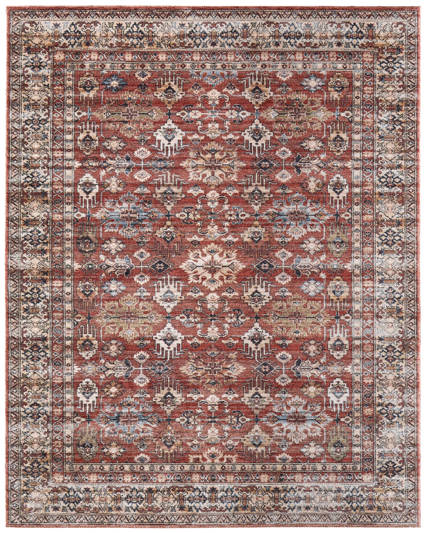 Pearson Traditional Persian, Red/Tan/Blue