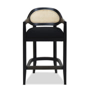 Americana - Mid-Century Modern Cane Back Counter Stool