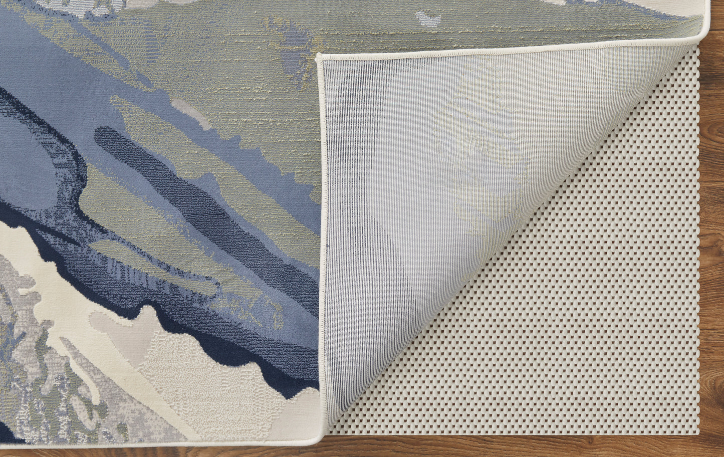 Clio Modern Abstract, Blue/Gray/Ivory