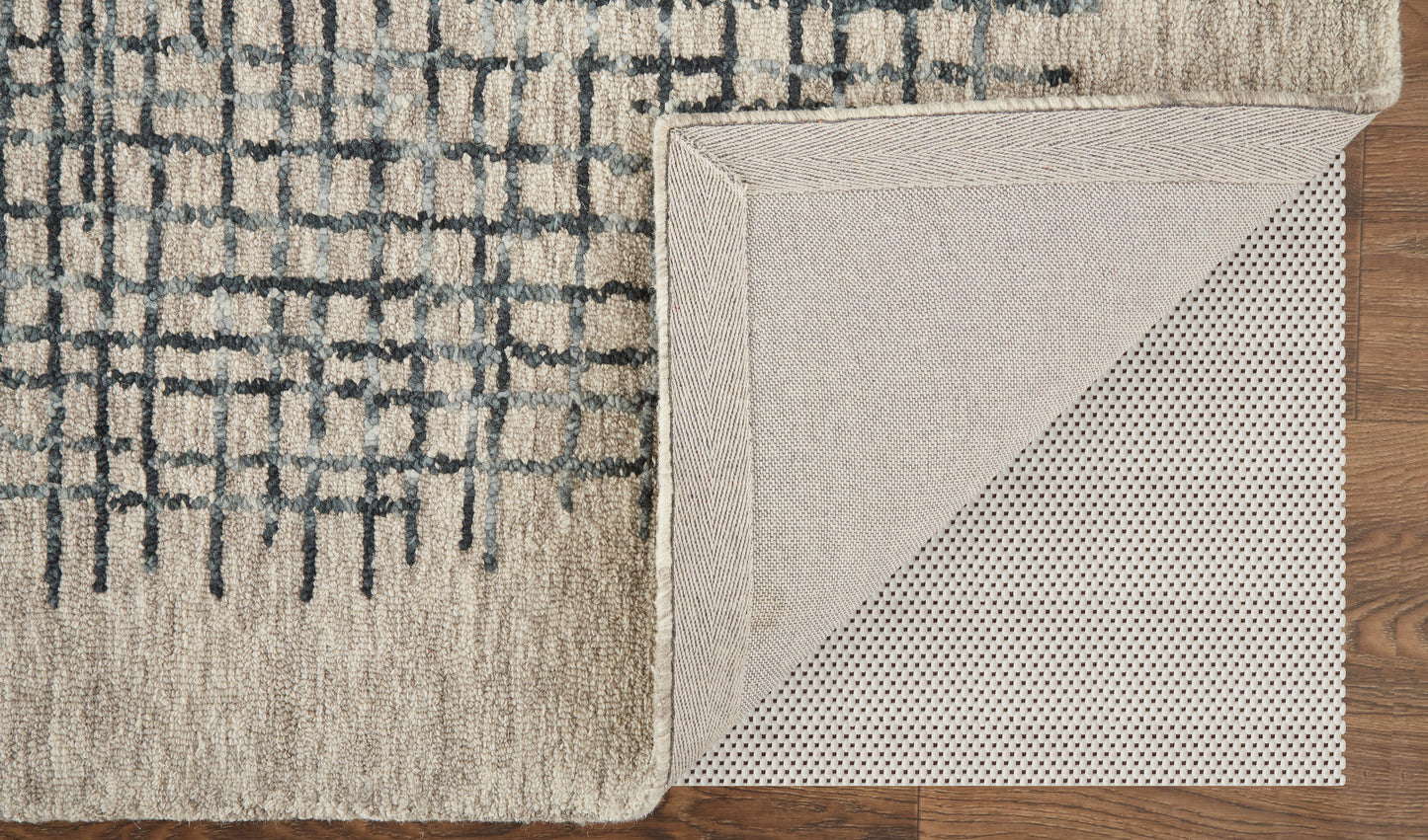 Maddox Transitional Abstract, Gray/Green/Tan