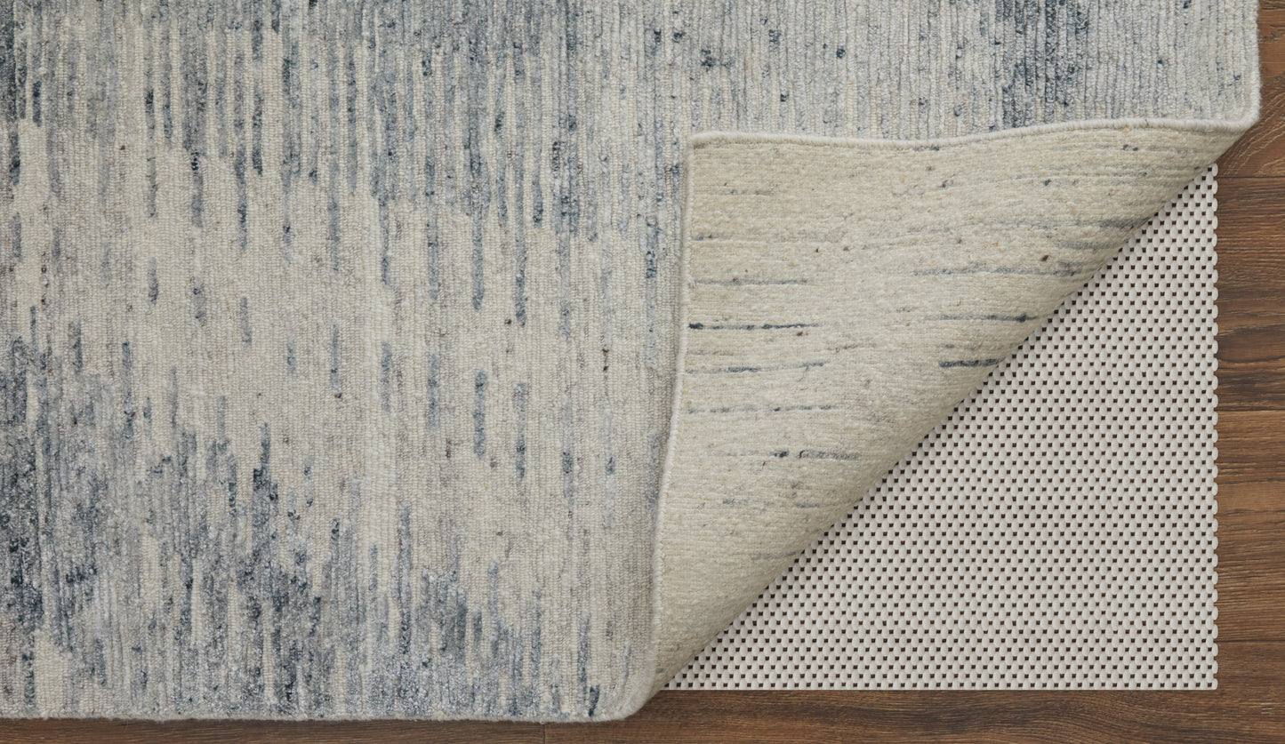 Brighton Modern Abstract, Ivory/Blue/Gray