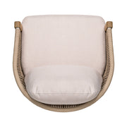 Grotta - Outdoor Dining Arm Chair (Set of 2) - Teak / Beige