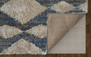 Mynka Transitional Diamond, Ivory/Gray/Blue