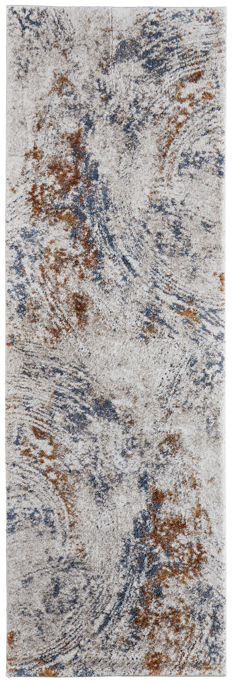 Gilmore Modern Abstract, Ivory/Blue/Orange