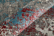 Cadiz Modern Abstract, Gray/Red/Blue