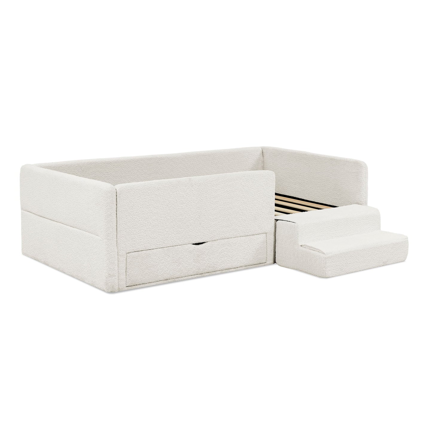 Safe Kids Bed With Guardrails And Storage