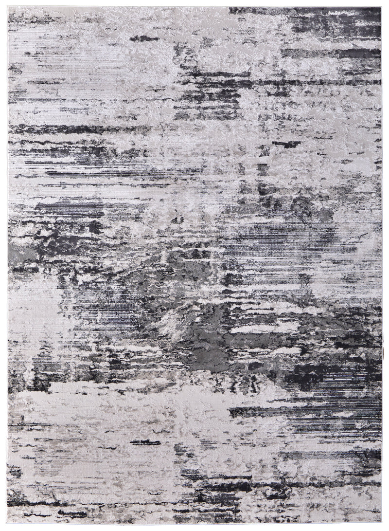 Prasad Modern Abstract, Ivory/Gray/Taupe