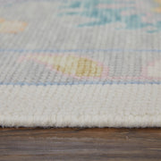 Karina Transitional Floral & Botanical, Ivory/Orange/Blue