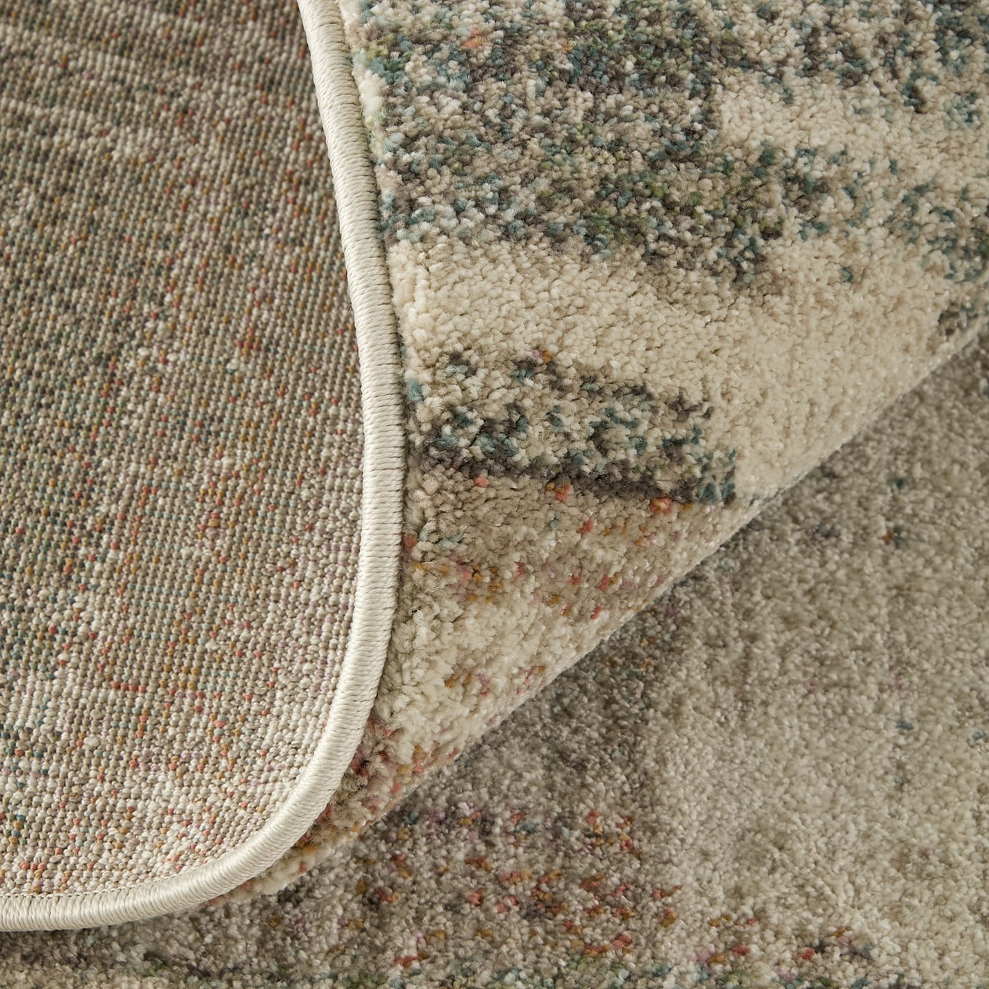 Eden Modern Abstract, Ivory/Gray/Green