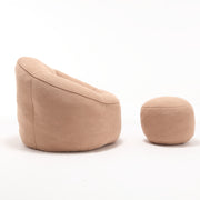 Bedding Bean Bag Sofa Chair High Pressure Foam With Footrest