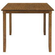 TREXM 6-Piece Kitchen Dining Table Set Wooden Rectangular Dining Table, 4 Fabric Chairs and Bench Family Furniture (Natural Cherry)