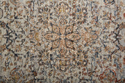 Kaia Transitional Medallion, Tan/Orange/Blue