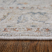 Pasha Transitional Ikat, Ivory/Blue/Taupe