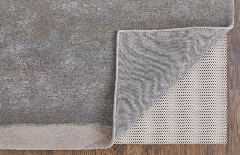 Anya Transitional Abstract, Ivory/Gray