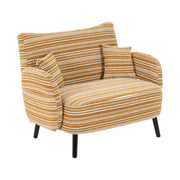 Modern style two-seater sofa with ultra-comfortable armrests, armrest pillows, and storage pockets, deep-seated two-seater sofa, comfortable modern sofa for bedroom, small spaces, apartments, and offi
