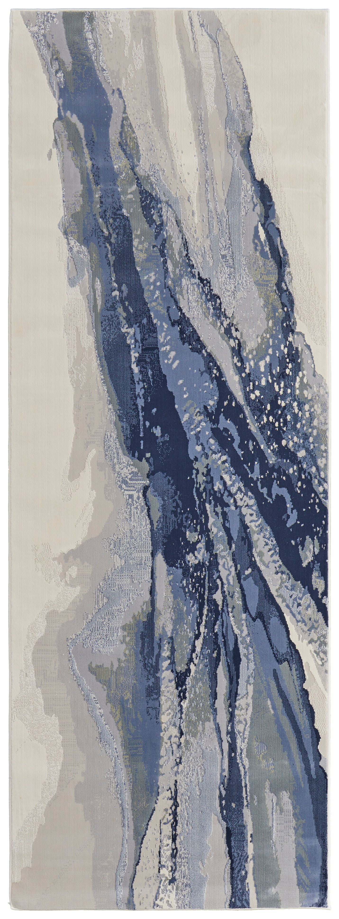 Clio Modern Abstract, Blue/Gray/Ivory