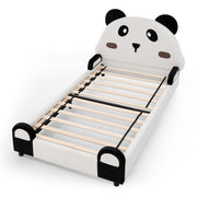 Twin Size Cute Panda Shaped Kids Bed - White / Black