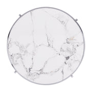 Elegant Round Table With Sintered Stone Top & Sturdy Metal Frame