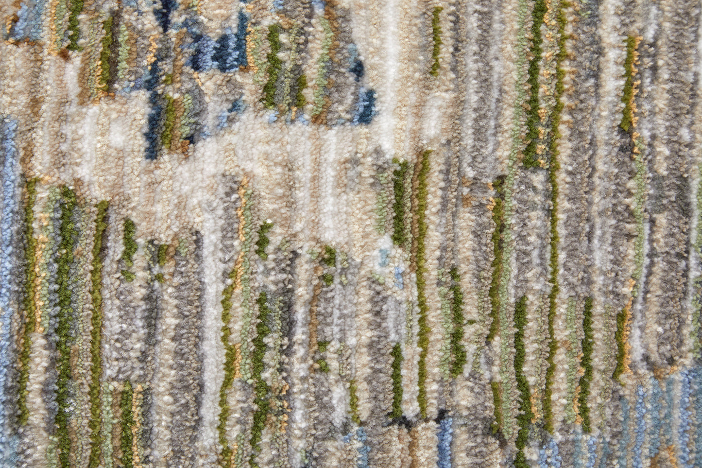 Melrose Traditional Floral & Botanical, Green/Ivory/Blue