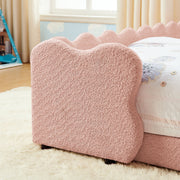 Cute Dinosaur Shaped Bed With Safety Guardrail, Toddler Frame