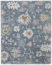 Dartmouth Transitional Abstract, Blue/Ivory/Pink
