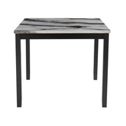 Leoncia - Bar Table And 4 Bar Stools - Espresso / White