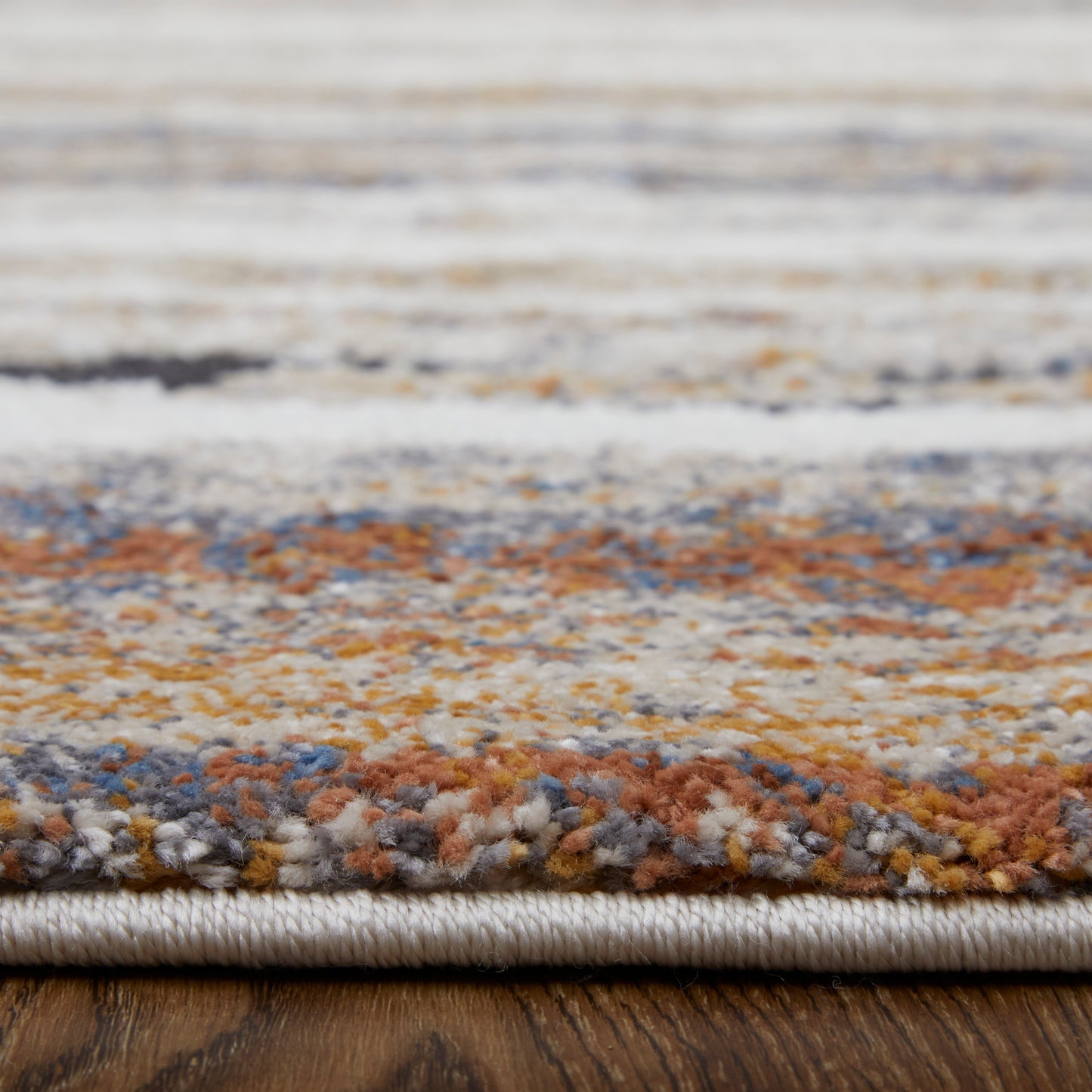 Gilmore Modern Stripes, Ivory/Orange/Gray