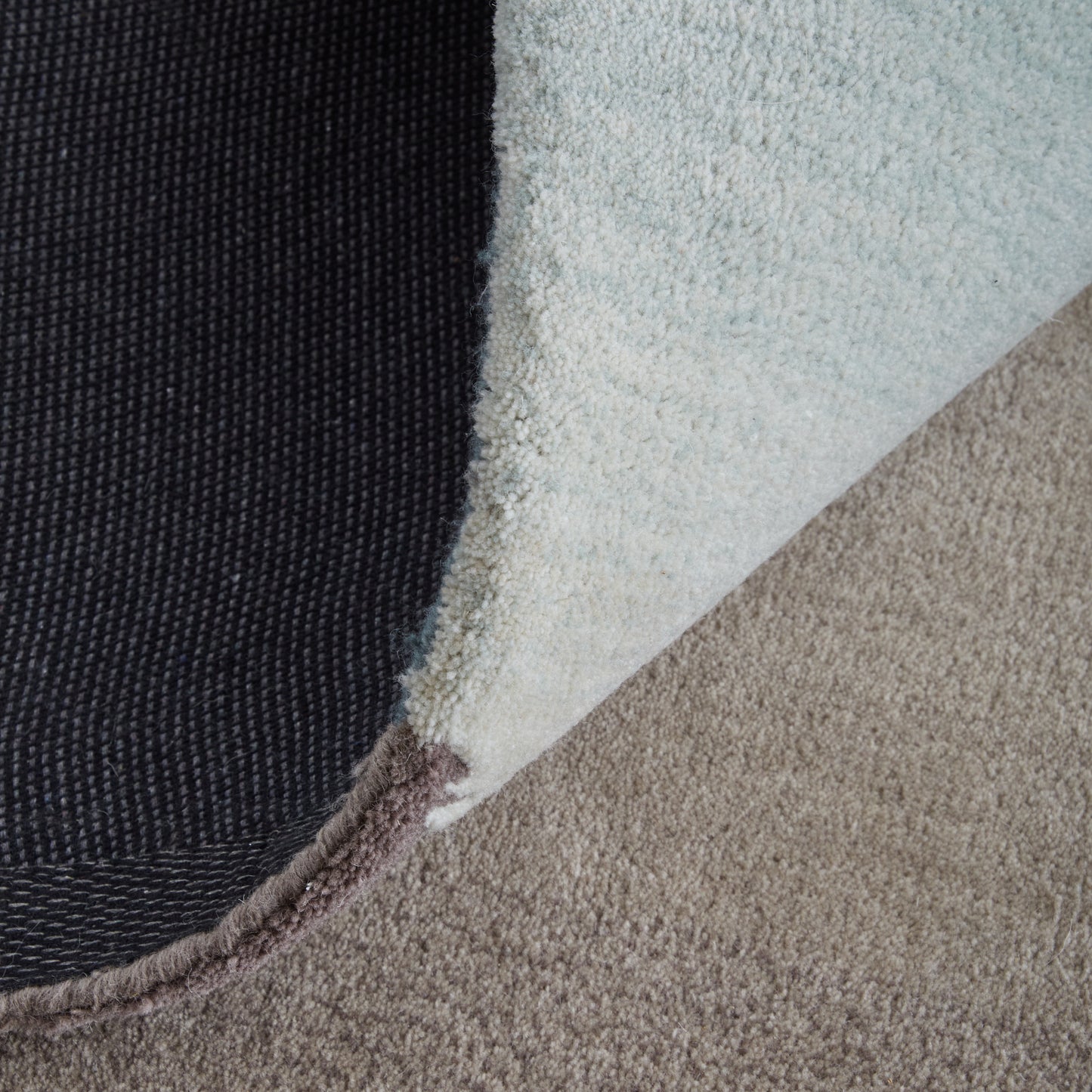 Katya Modern Geometric, Taupe/Blue/Tan