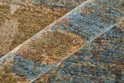 Pearson Modern Abstract, Blue/Ivory/Brown