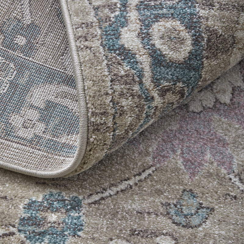 Dartmouth Transitional Floral & Botanical, Gray/Blue/Taupe