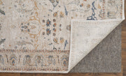 Pasha Transitional Ikat, Ivory/Blue/Red