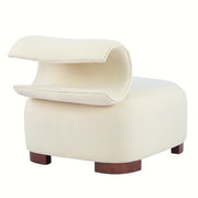 Modern Beige Polyester Accent Chair for Living Room - Pet-Friendly, 330 lbs Weight Capacity, Stylish & Durable Design