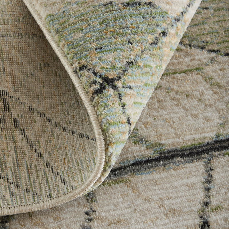 Sonora Modern Abstract, Green/Tan/Ivory