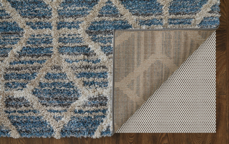 Mynka Transitional Diamond, Blue/Ivory