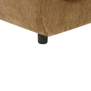 98.5 ' Curved Designed Contemporary 3-Seater Sofa in Mocha: Plush Seating, Streamlined Design, and Durable Frame – Ideal for Stylish Living Spaces