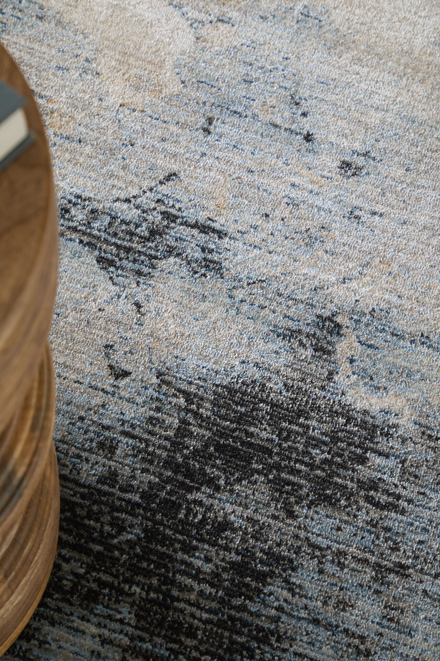 Sonora Modern Abstract, Blue/Ivory/Tan