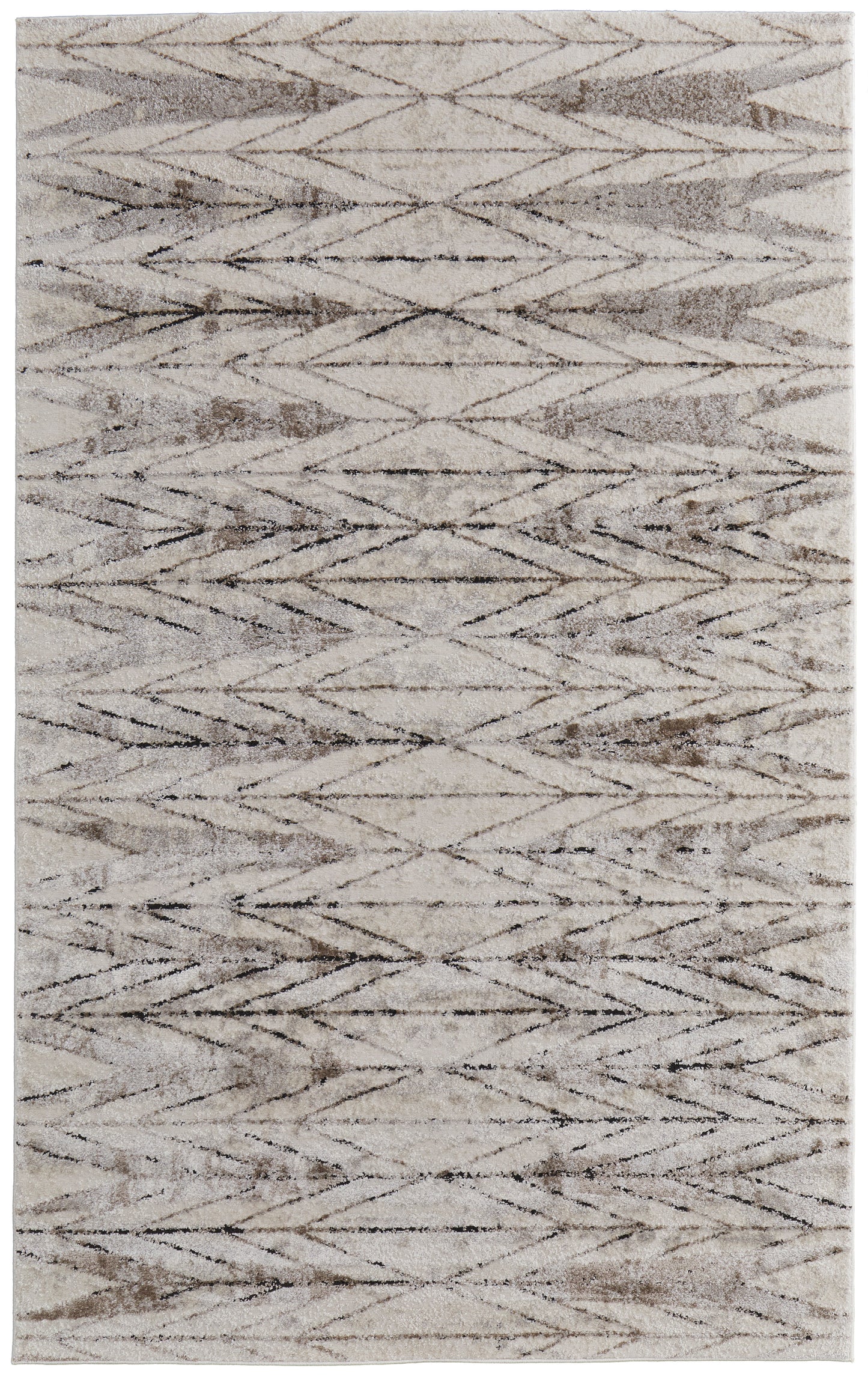 Vancouver Modern Geometric, Ivory/Tan/Brown
