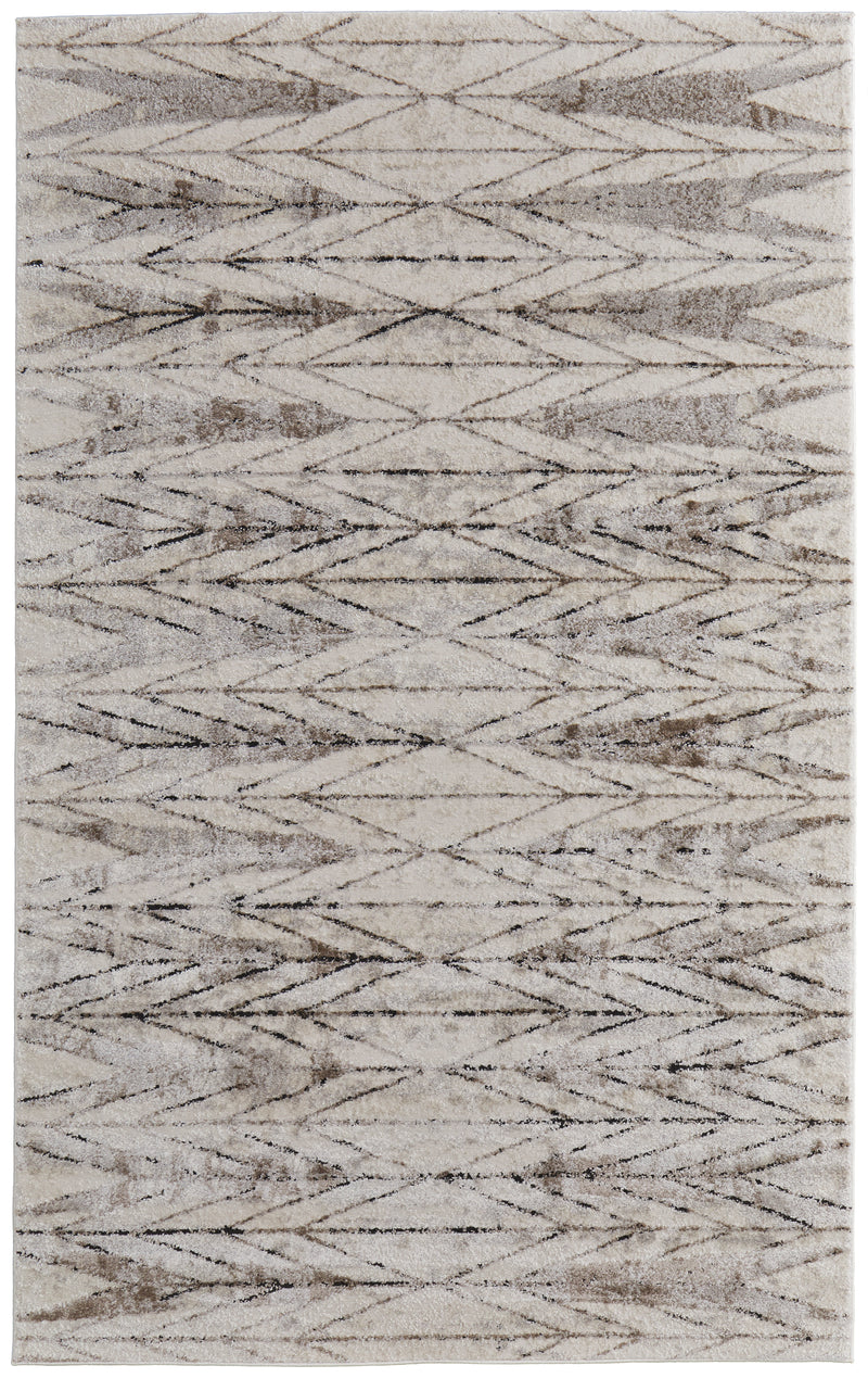 Vancouver Modern Geometric, Ivory/Tan/Brown
