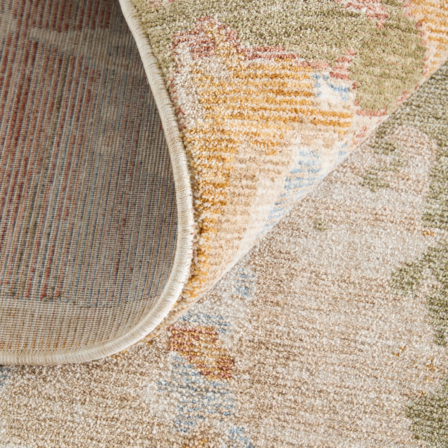 Pearson Modern Abstract, Ivory/Green/Tan