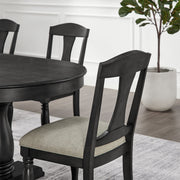 (1 Table+6 Chairs)Mid Century 94.06 Inch Extendable 7 PCS Wooden Dining Table Set for 6 Persons,Curved Dining Table,Modern Large Kitchen Table and Upholstered Dining Chairs for Living Room,Restaurant