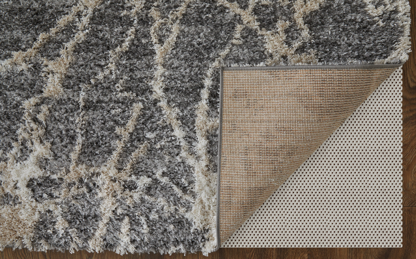 Mynka Transitional Abstract, Gray/Ivory