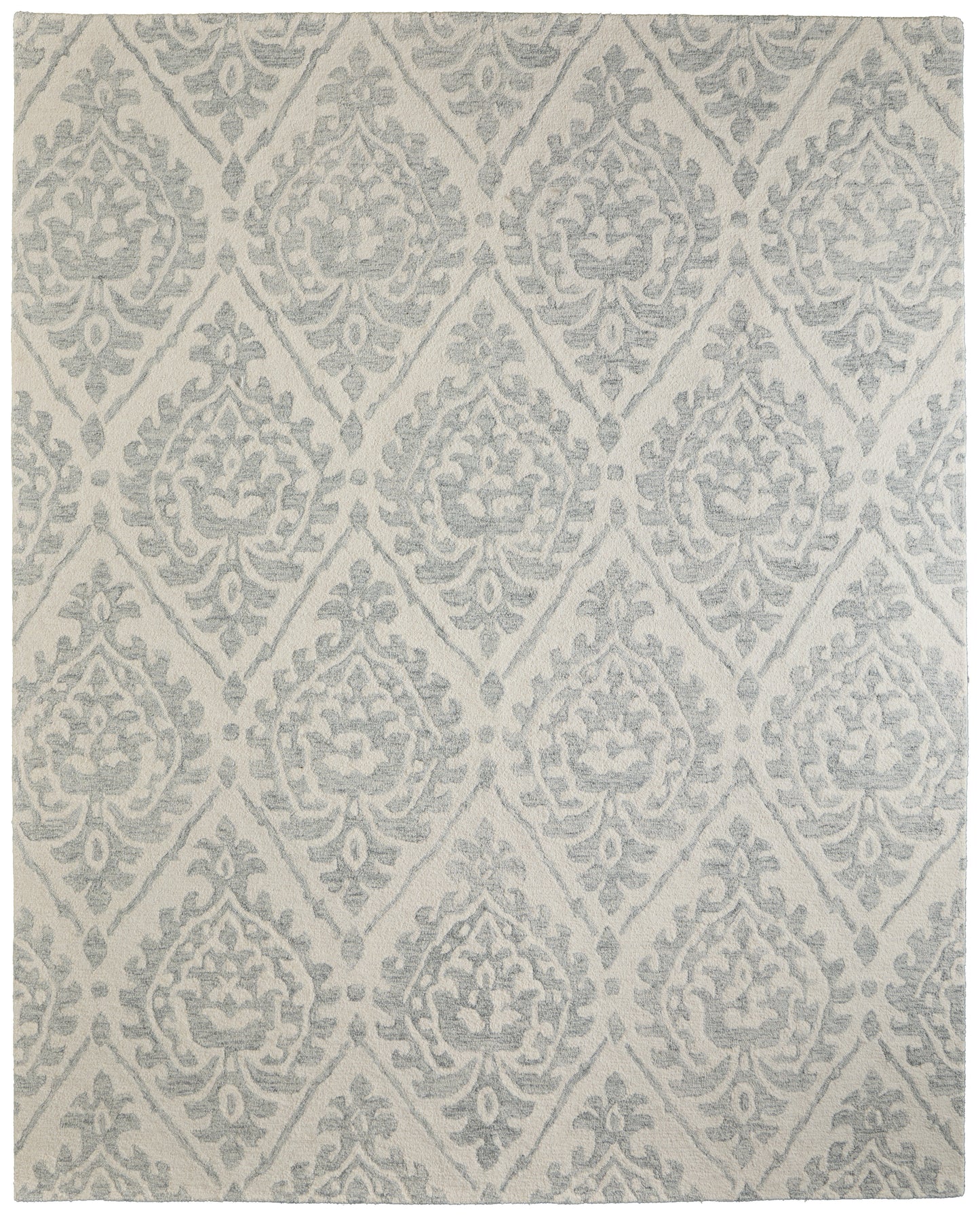 Belfort Traditional Floral & Botanical, Ivory/Gray