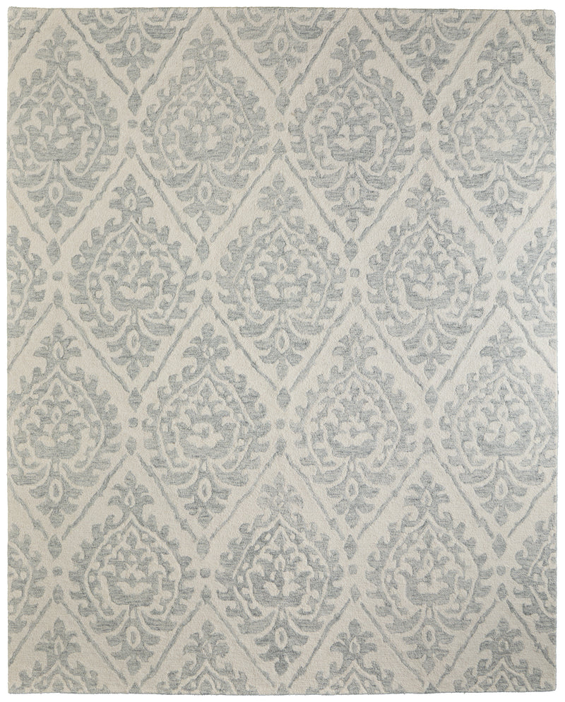 Belfort Traditional Floral & Botanical, Ivory/Gray