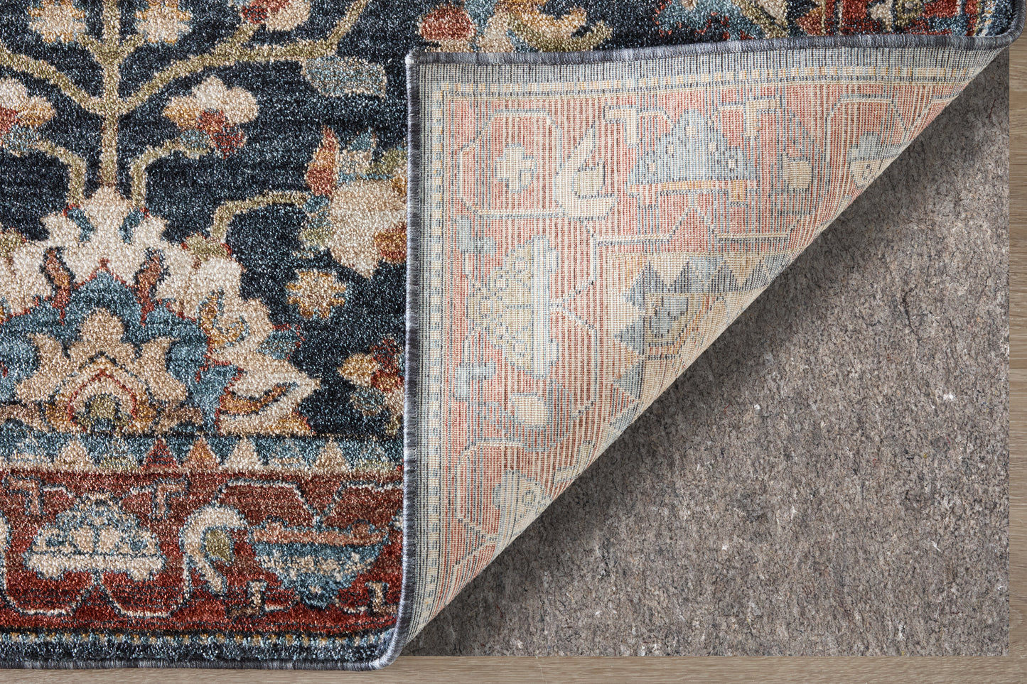 Pearson Traditional Medallion, Blue/Red/Ivory