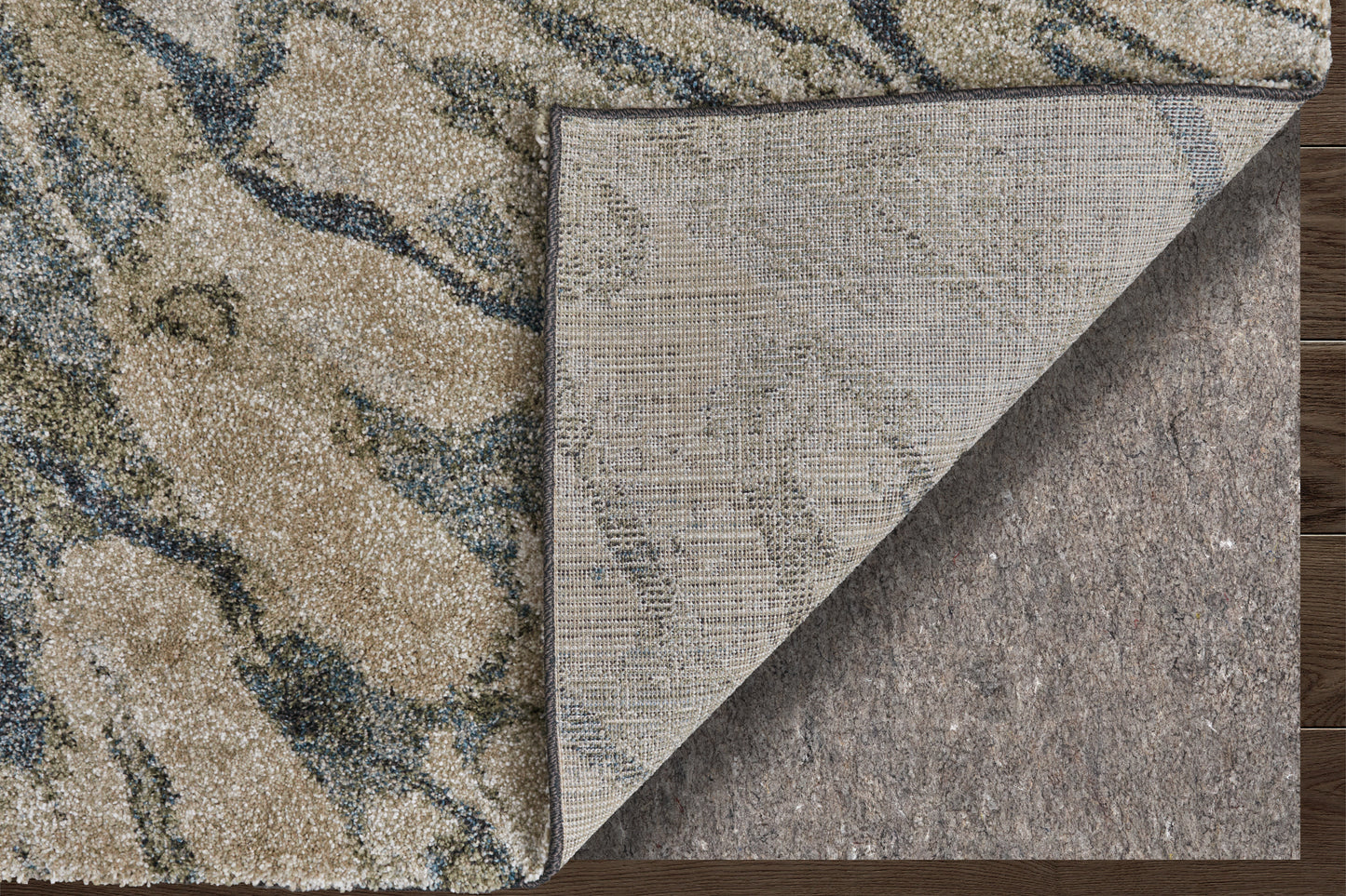 Skyview Modern Abstract, Gray/Green/Ivory