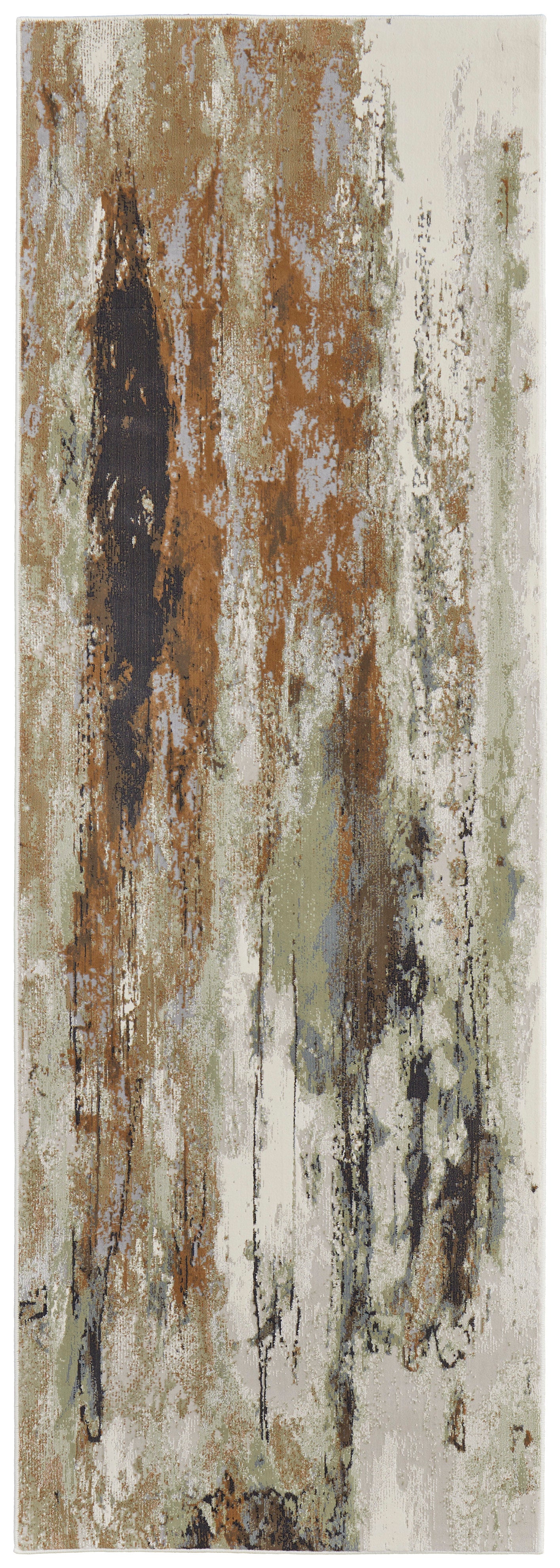 Clio Modern Abstract, Orange/Purple/Green