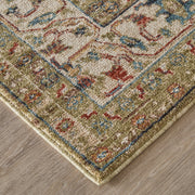 Pearson Traditional Persian, Green/Ivory/Blue